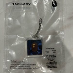 Bape Blue & Brown Ape Head Keychain